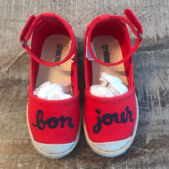 Gymboree Other - Gymboree Bonjour girls red espadrilles size 7
